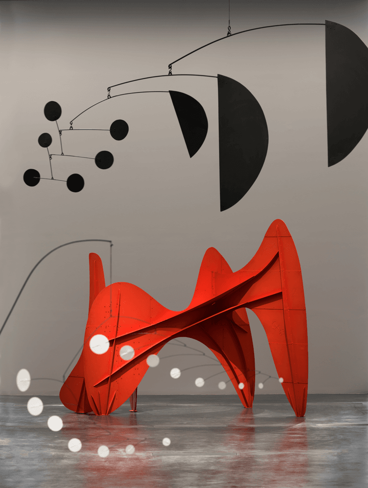 Installation photograph (LACMA), Calder and Abstraction: From Avant-Garde to Iconic, Los Angeles County Museum of Art, © Calder Foundation, New York, Artists Rights Society (ARS), NY. Photo © Fredrik Nilsen.