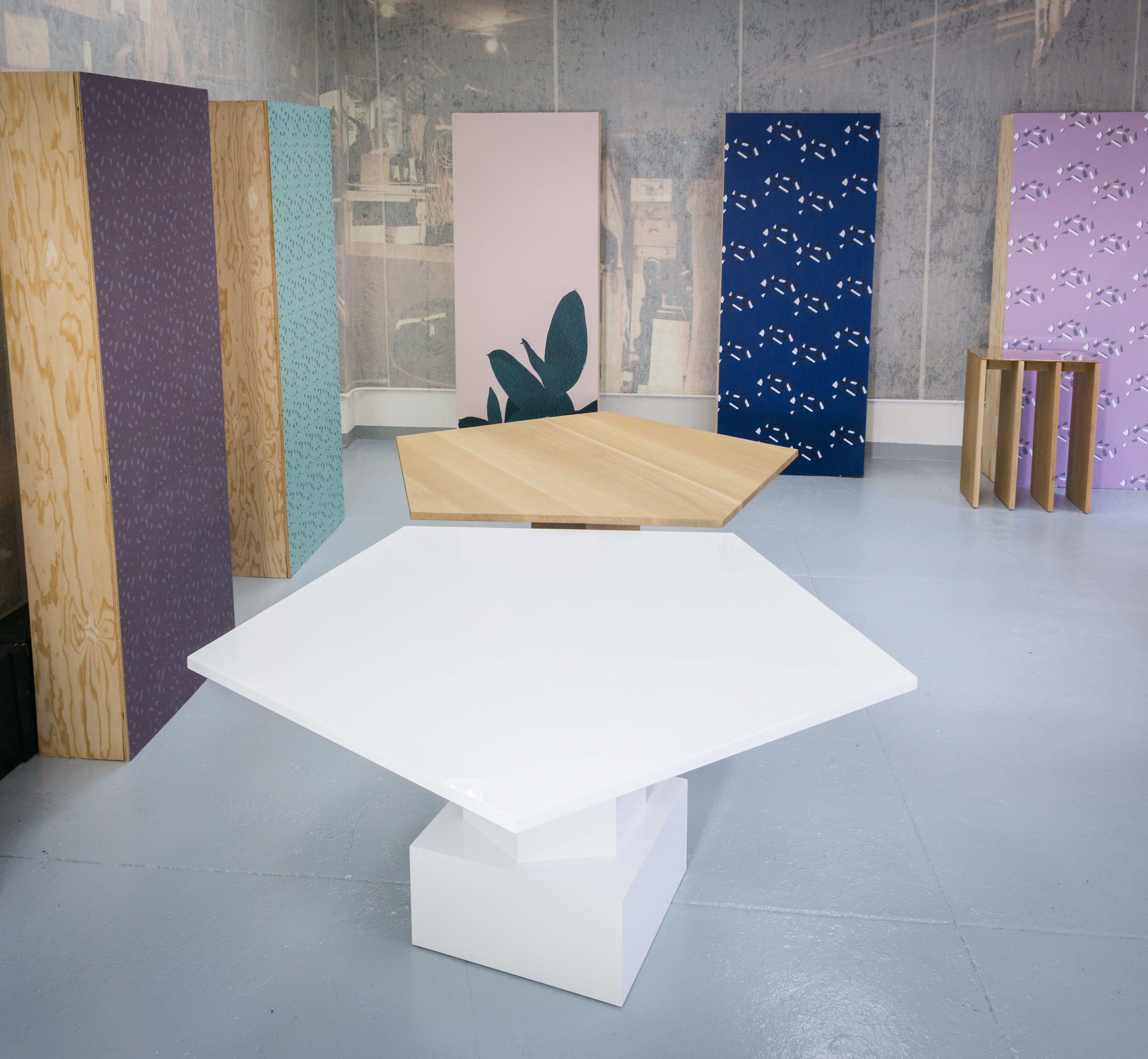 Gallery installation featuring designs by Tinatin Kilaberidze. ©Garret Linn, courtesy of Valerie Goodman Gallery.