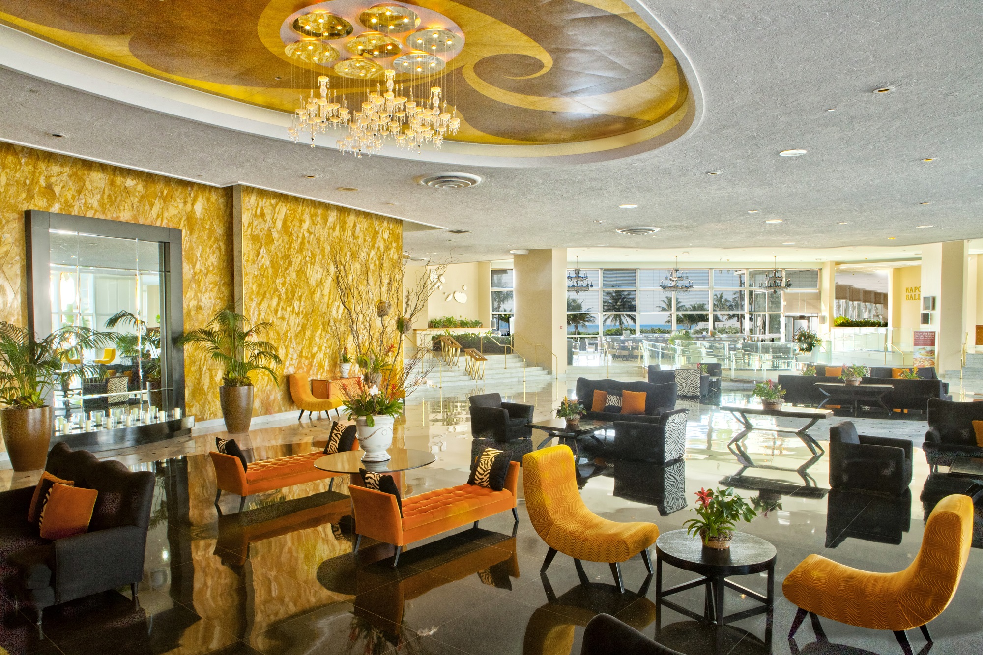 Inside the Deauville Beach Resort, Miami Beach.
