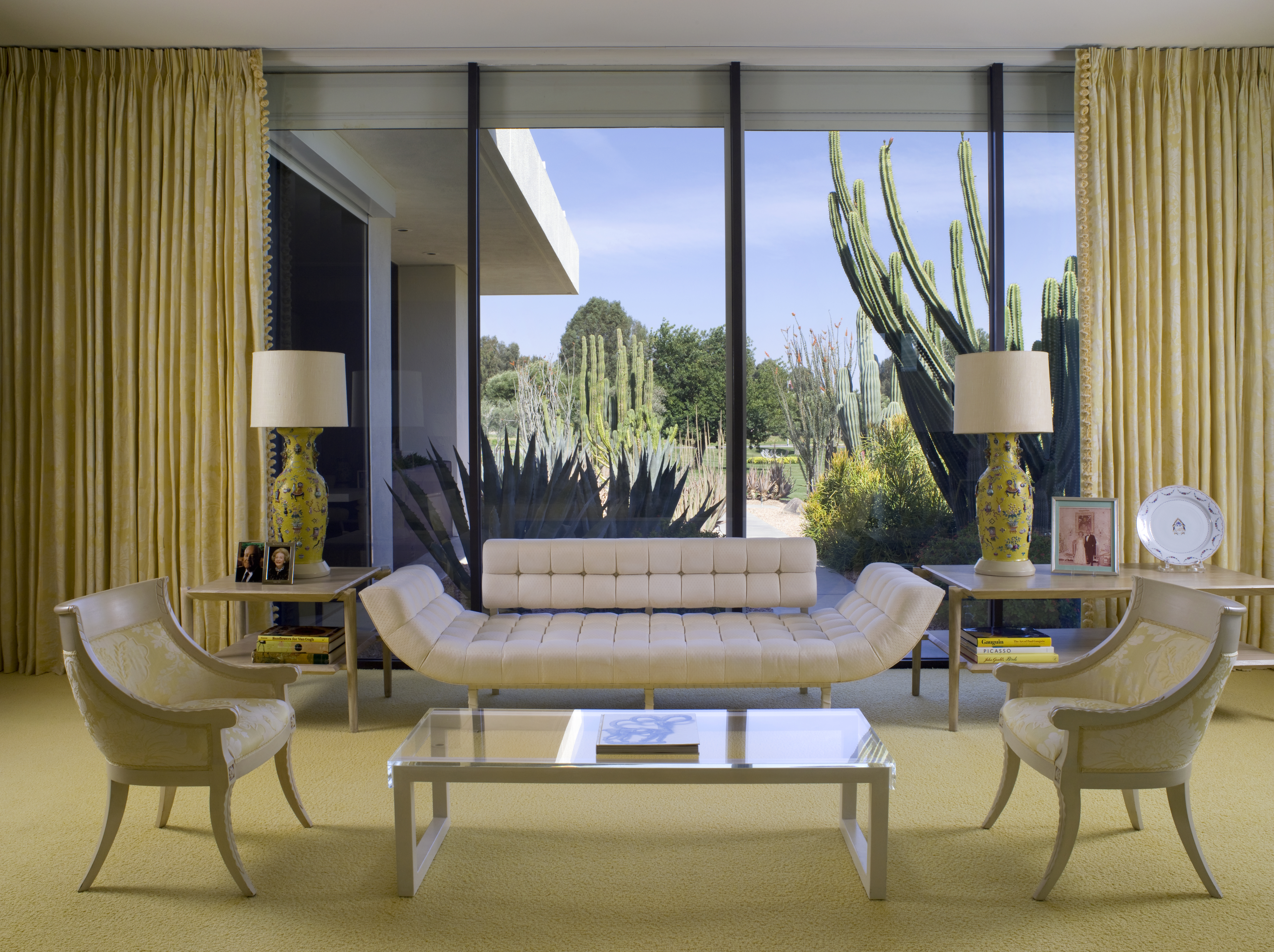 Master bedroom seating. Photo by Ken Hayden. ©The Annenberg Foundation Trust at Sunnylands.