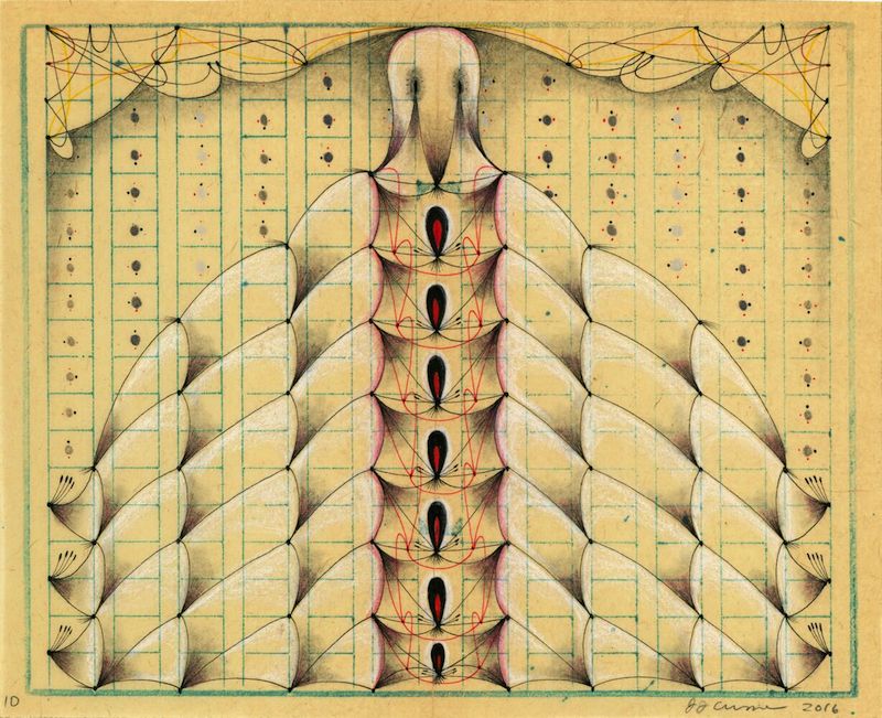 JJ Cromer, Untitled. Courtesy of American Primitive Gallery. This piece will be exhibited at the Outsider Art Fair.