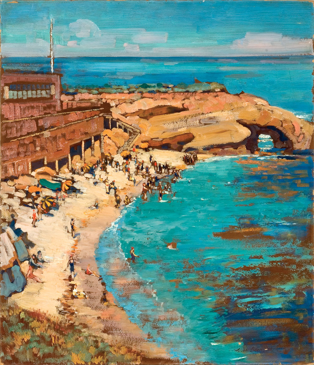 Alson Skinner Clark (1876–1949) La Jolla Cove, 1928 Oil on canvas, 25½ x 29½ inches Collection of the Automobile Club of Southern California
