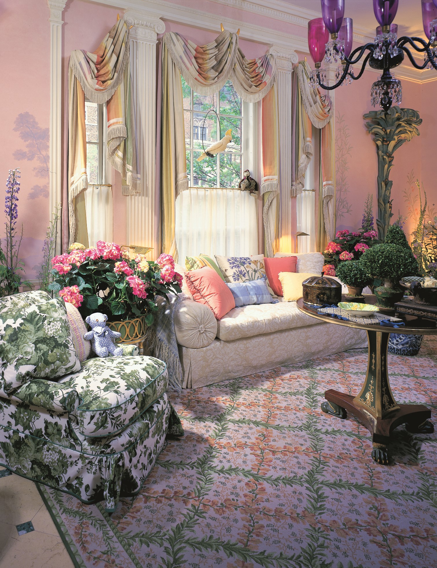 Interior by Mario Buatta. Photography by Phillip H. Ennis.