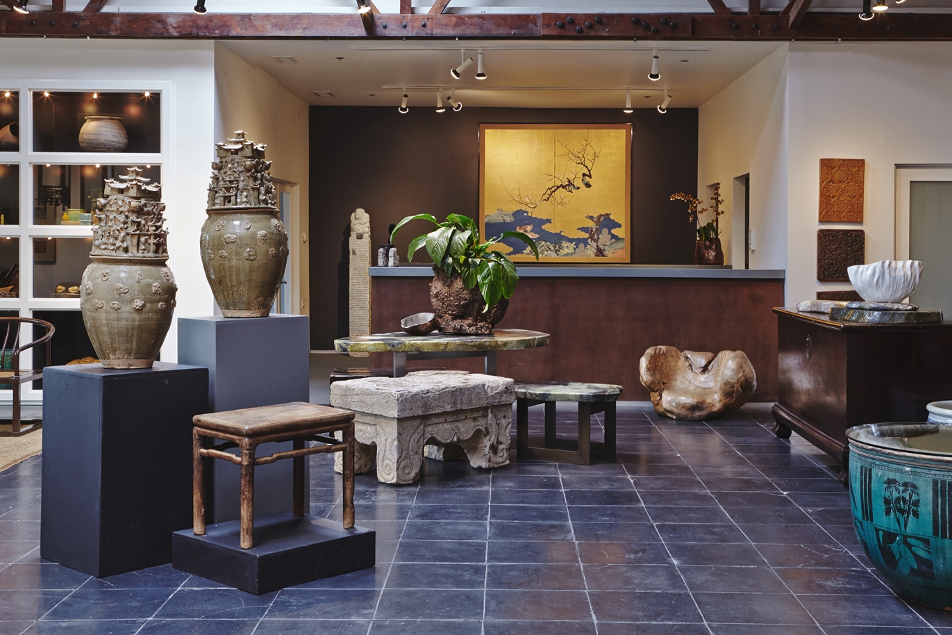 A gallery vignette at Pagoda Red.