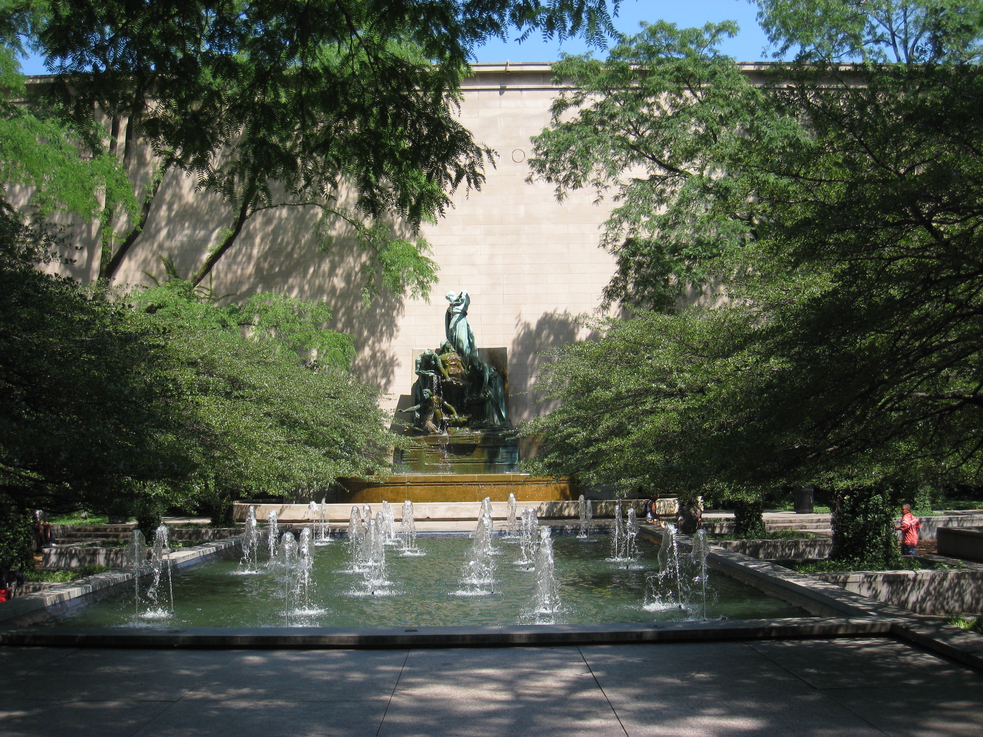 Fountain of the Great Lakes, at the Art Institute of Chicago. Sculpture created between 1907-1913 by Lorado Taft. Image courtesy of Wikimedia Commons.