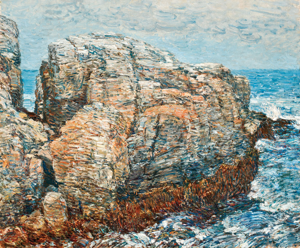 Childe Hassam (1859–1935) Sylph’s Rock, Appledore, 1907 Oil on canvas, 25 x 30 inches Worcester Art Museum, Worcester, Mass.; Gift of Charlotte E. W. Buffington in memory of her husband (1908.5) © Worcester Art Museum. Photography by Frank E. Graham