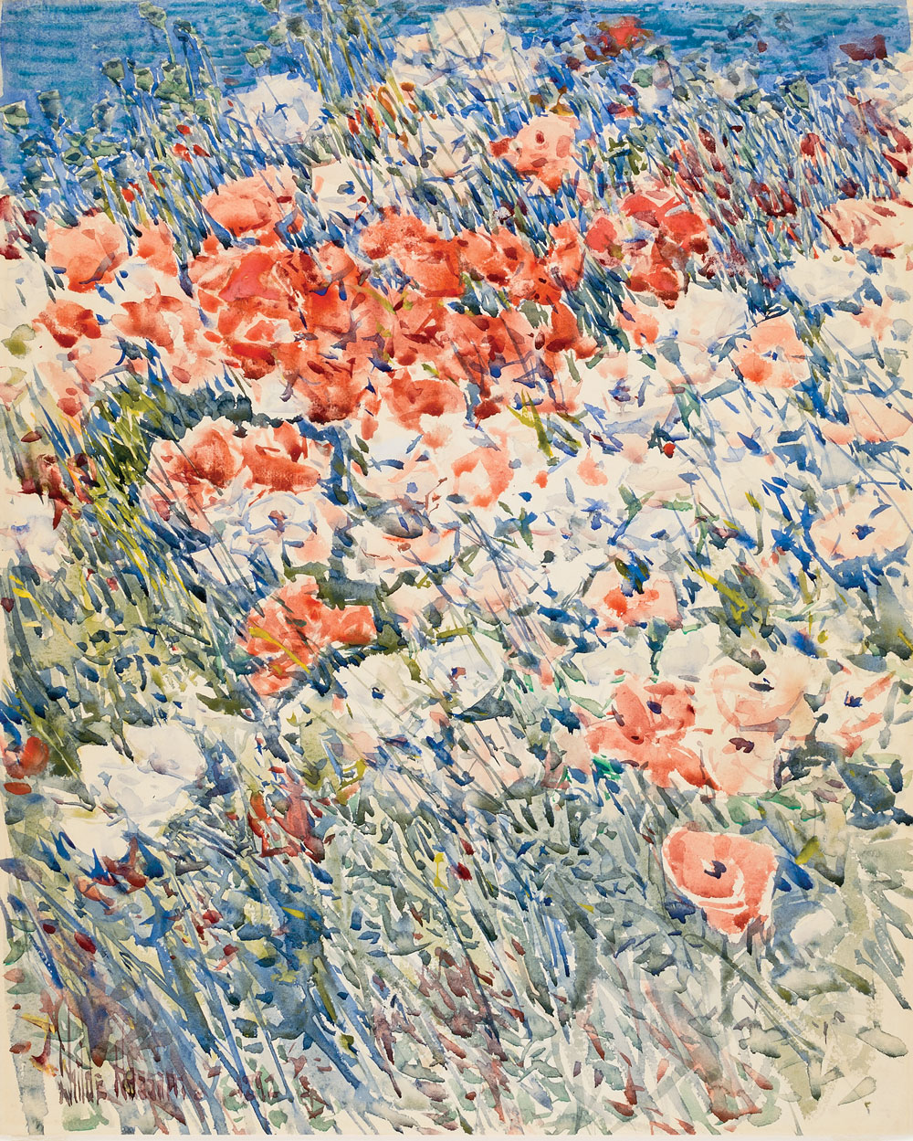 Childe Hassam (1859–1935) The Island Garden, 1892 Watercolor on paper, 17½ x 14 inches Smithsonian American Art Museum; Gift of John Gellatly (1929.6.51) Courtesy of Smithsonian American Art Museum, Washington, DC; /Art Resource, NY