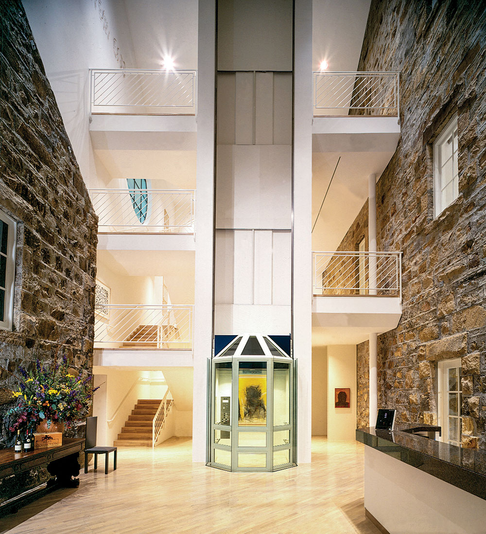 Visitor center entrance, Hess Art Museum at the Hess Collection Winery. Photography by Robert Russo.