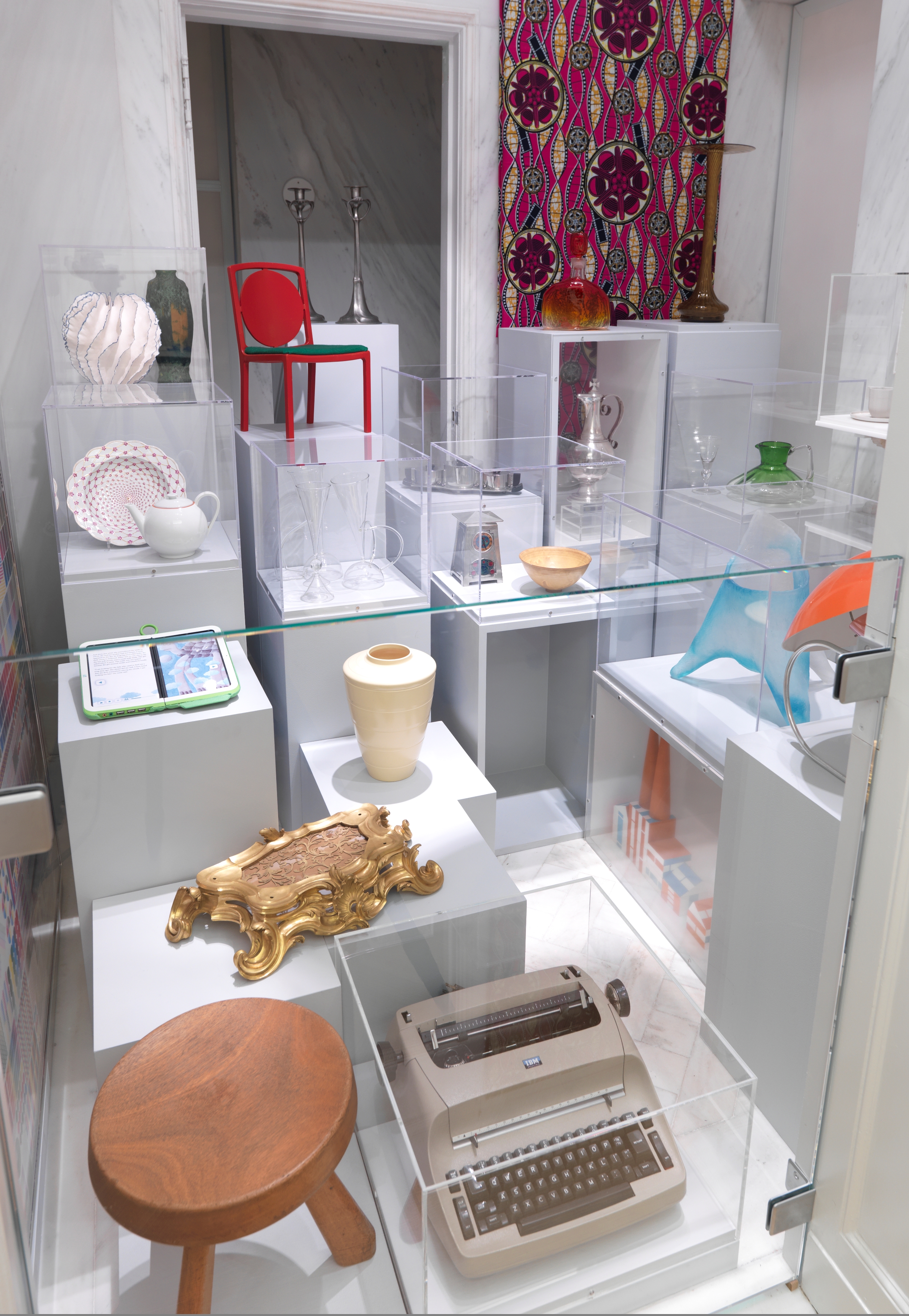 Installation view Teaspoon Gallery, featuring recent acquisitions. Photo by Matt Flynn © 2014 Cooper Hewitt, Smithsonian Design Museum.
