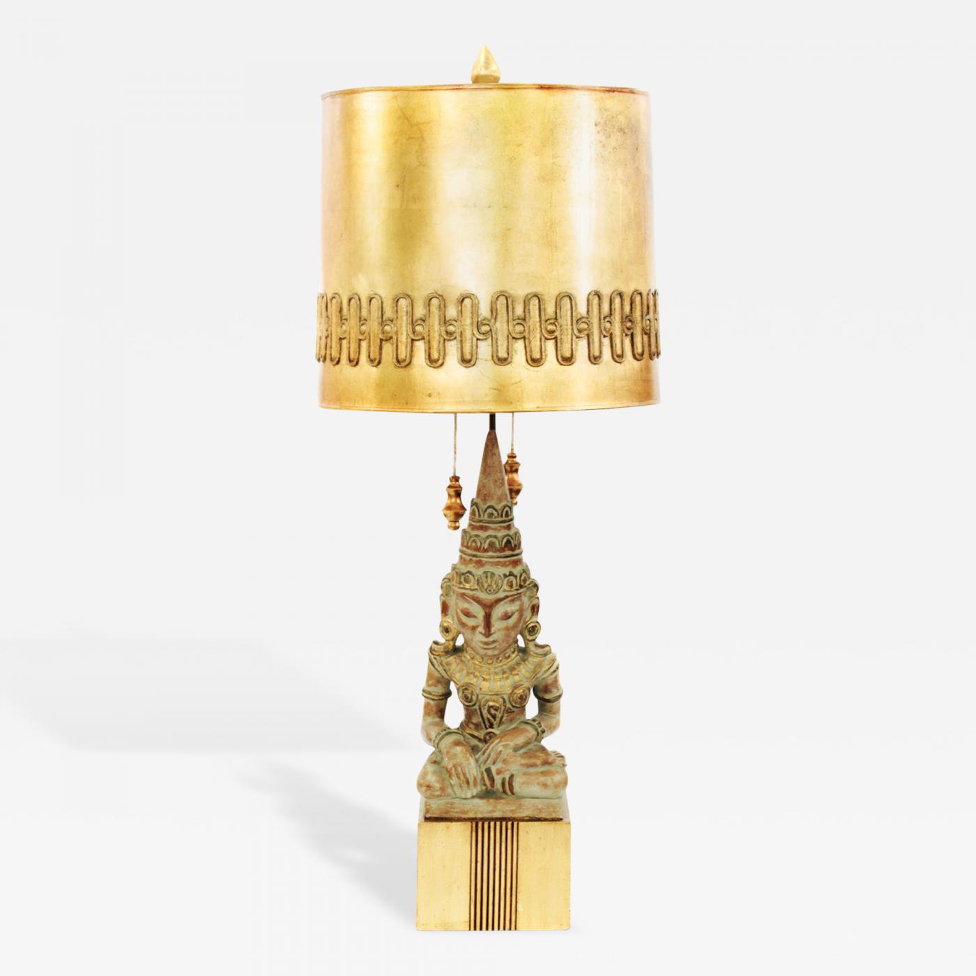Fine and Rare Buddha Table Lamp by James Mont. Courtesy of Lobel Modern NYC.