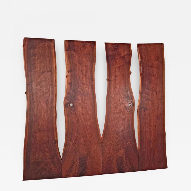 Unique custom wall sculpture by George Nakashima, 1963. American black walnut. Offered by Moderne Gallery.