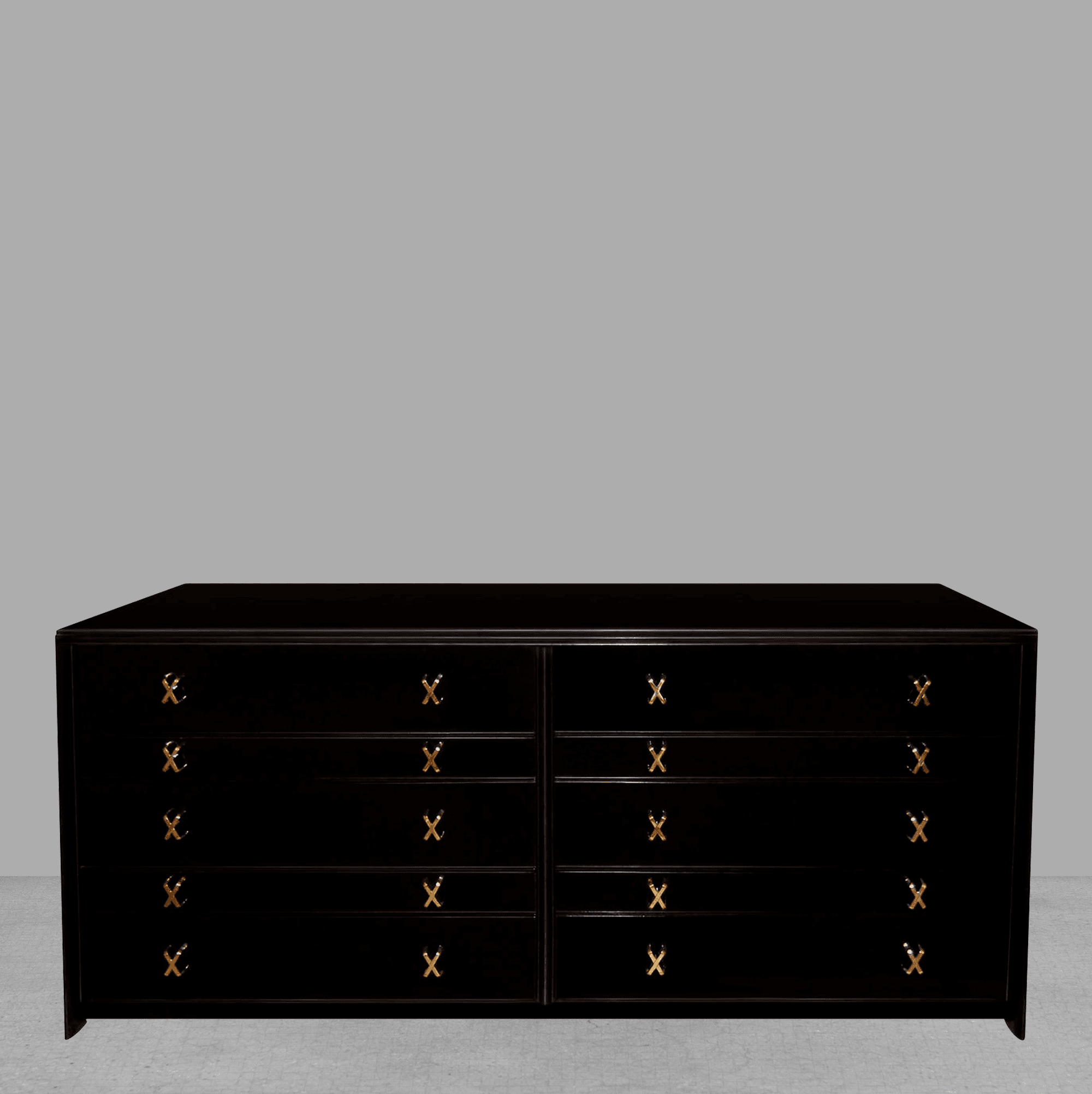 Ebonized Walnut Dresser, Paul Frankl, 1940s. Offered by Craig van den Brulle.