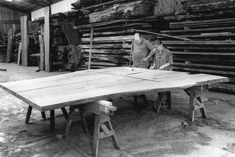 Construction plans for the second Peace Altar in 1995. Image courtesy of The Nakashima Foundation.