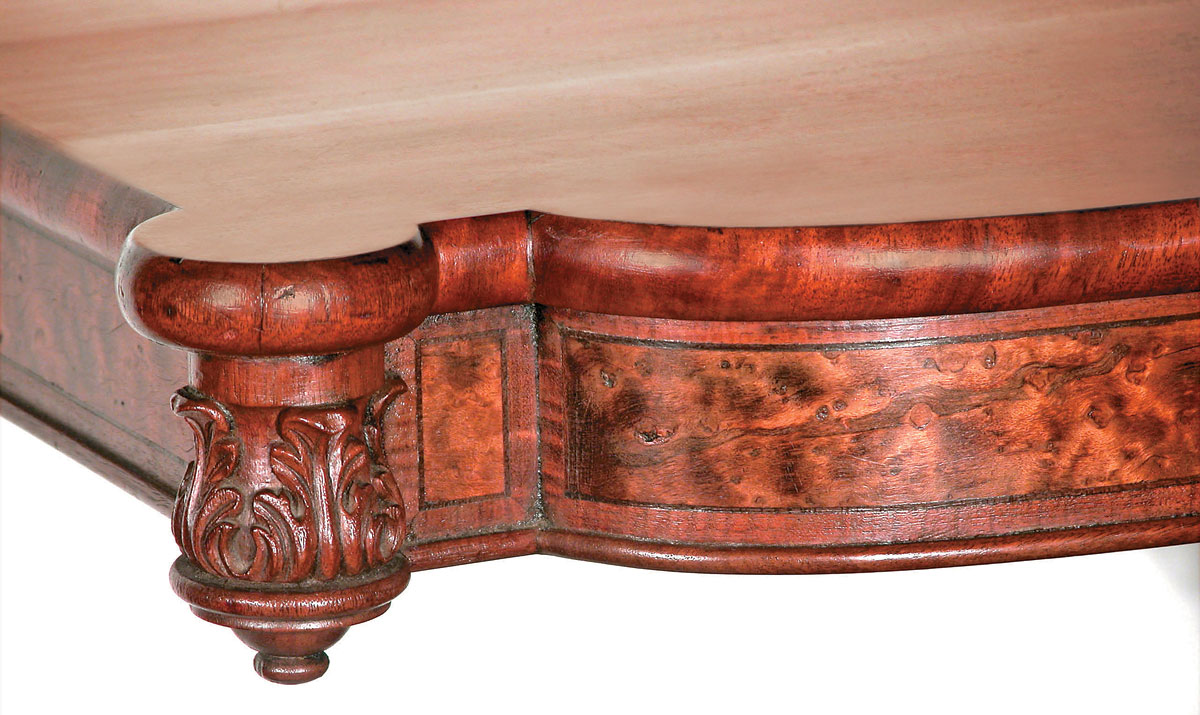Detail of table apron.