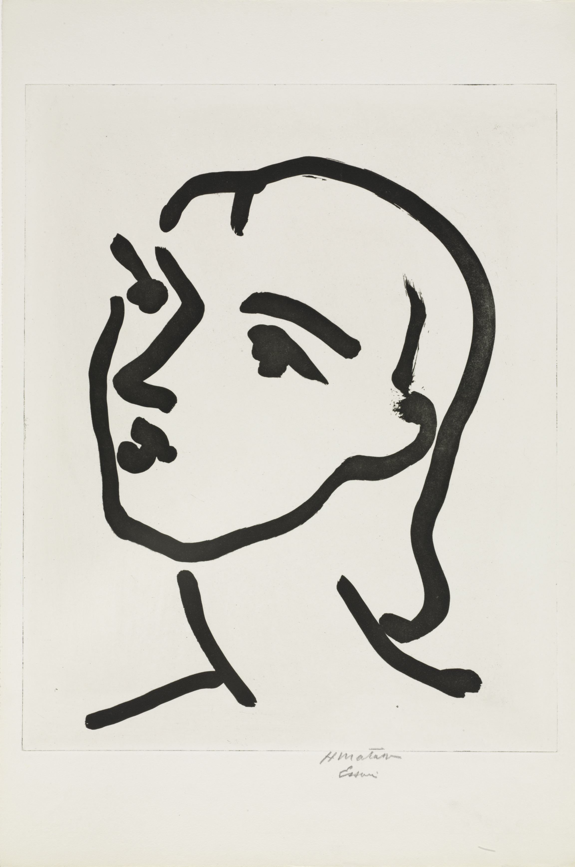 Henri Matisse, Nadia with Smooth Hair, 1948. The Baltimore Museum of Art: Purchased as the gift of Laura and Barrett Freedlander, Baltimore, BMA 2000.5.