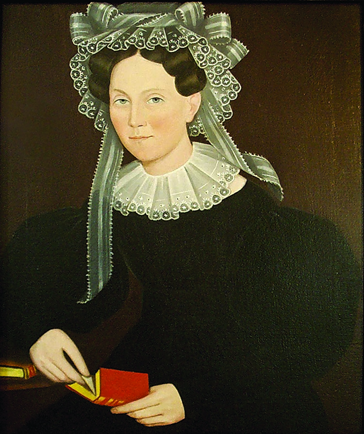 Portrait of Elizabeth Mygans by Ammi Phillips, circa 1835–40. See page 157 for more information.