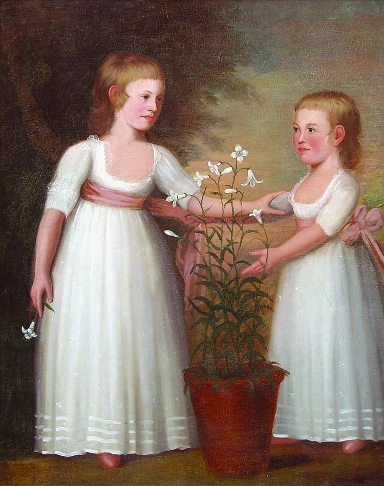 Double portrait of the Davis children by Edward Savage, circa 1795.
